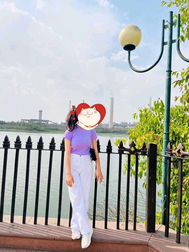 Casual Purple Cropped Top