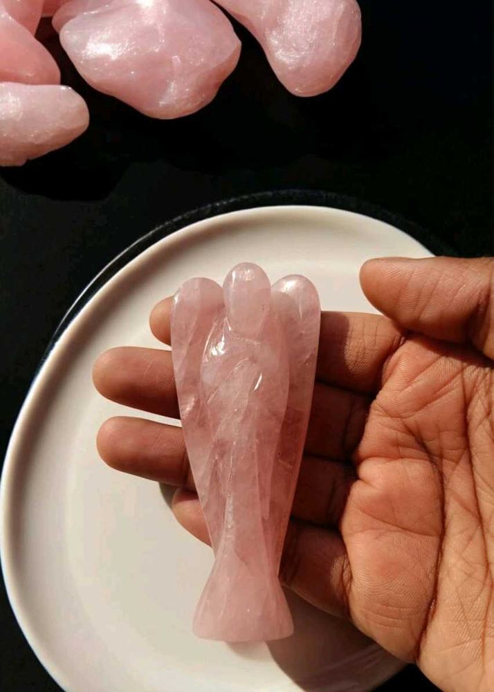 Rose Quartz Crystal Angel