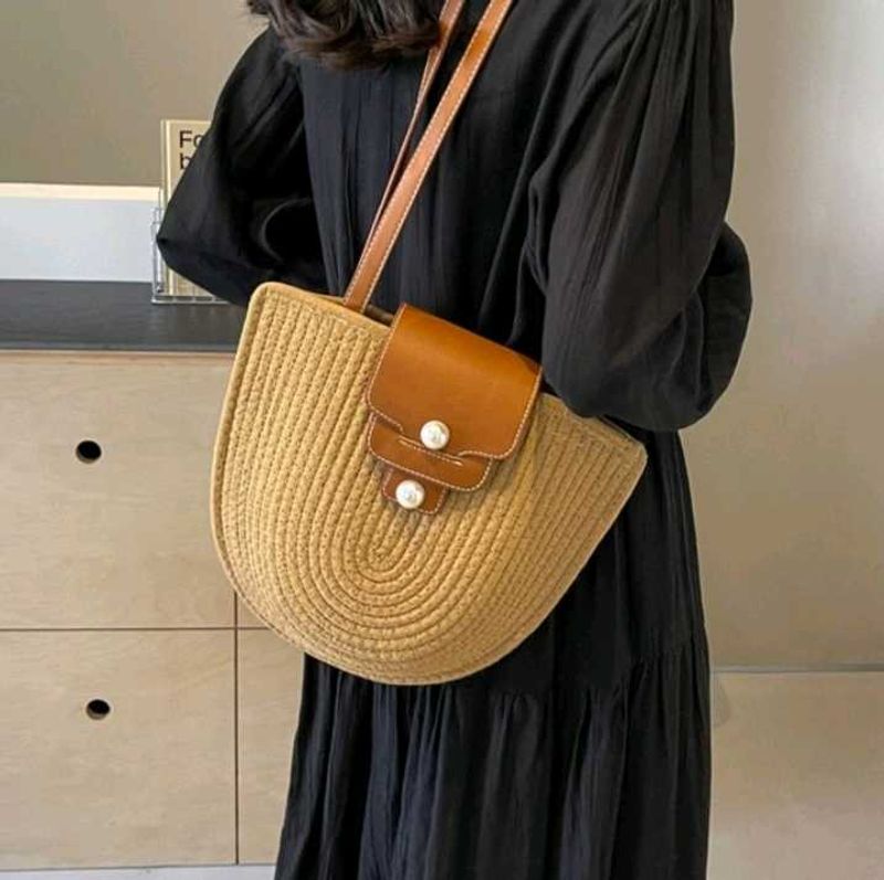 Cute Straw Crossbody Bag