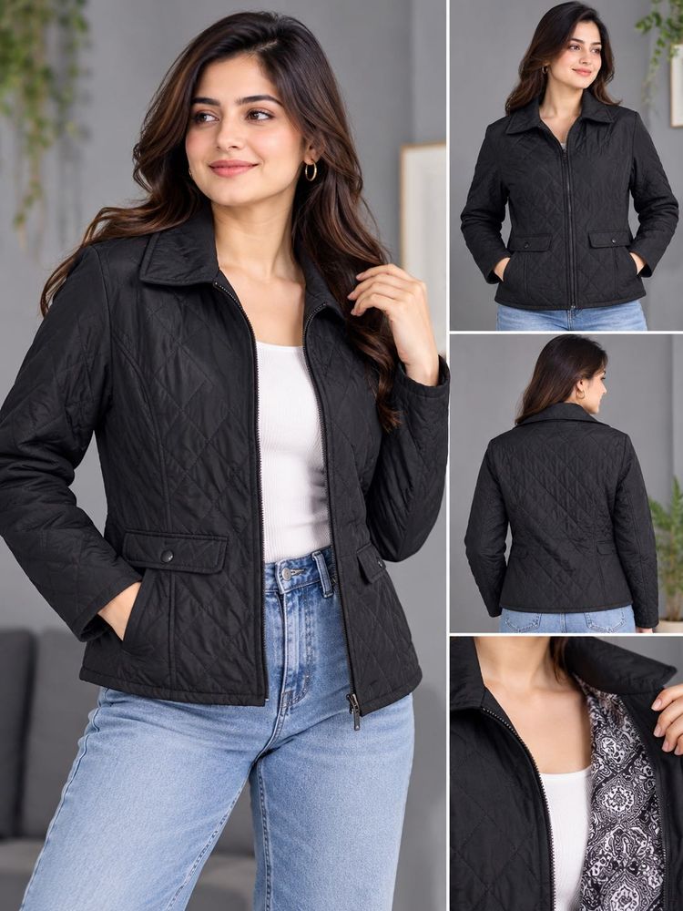 NEW YORK &amp; Conpany Quilted Black Jacket