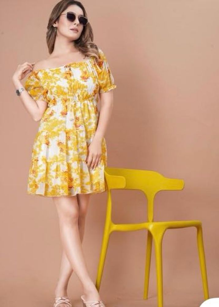 Floral Print Mini Dress