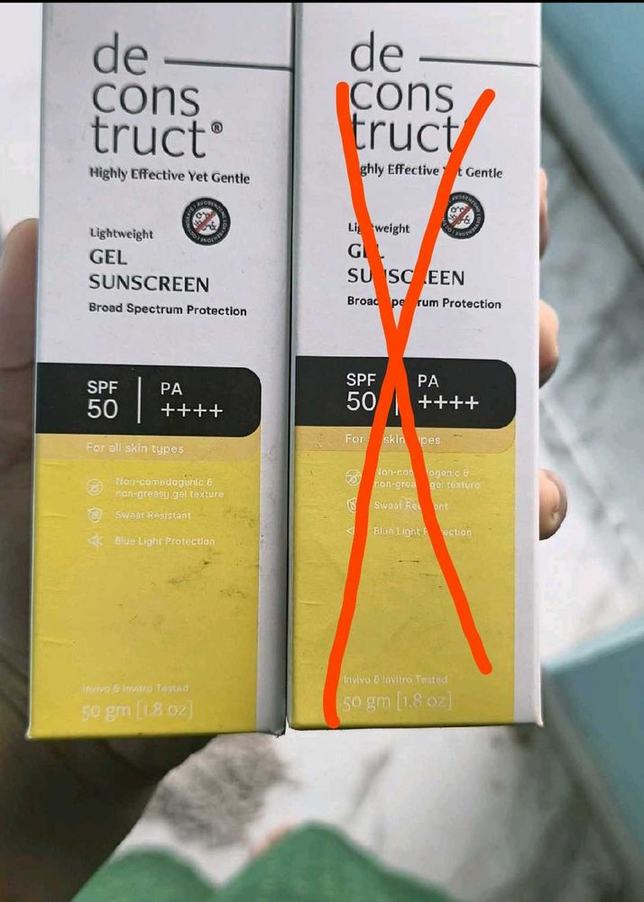 Deconstruct Gel Sunscreen SPF 50