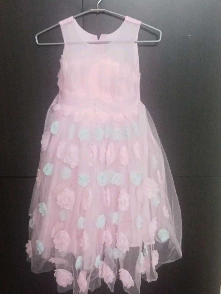 Beautiful Pink Floral Gown