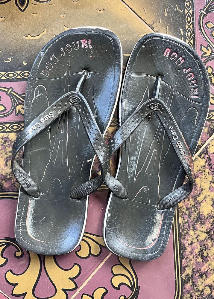 Black Flip Flops