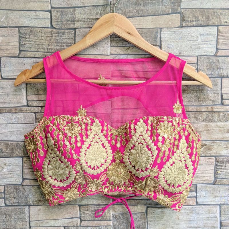 Stunning Pink Embroidered Blouse fix price