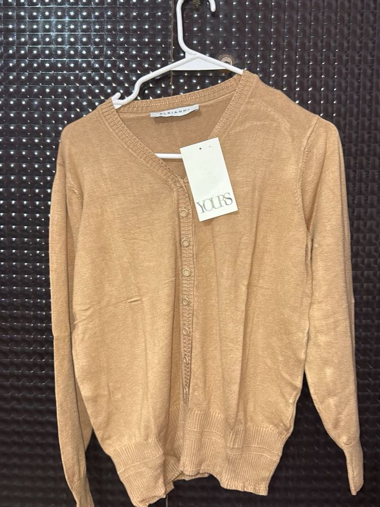 Cozy Camel Cardigan