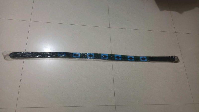 Stylish Blue &amp; Black Patterned Belt