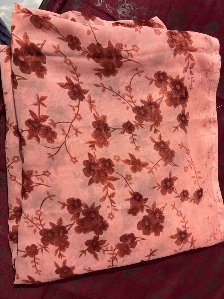 Elegant Floral Print Saree