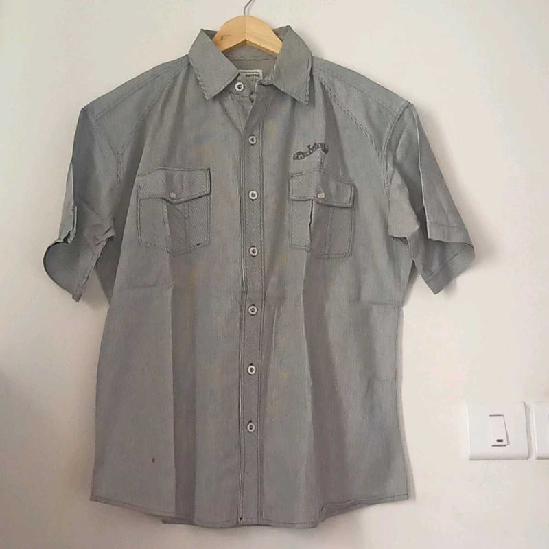 Striped Grey Shirt