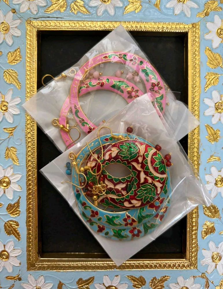 Meenakari Handmade Earrings