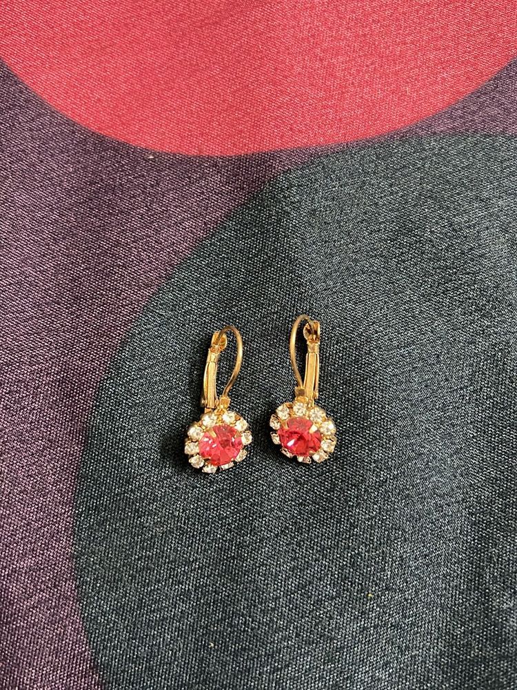 Golden Ad Studded Earrings