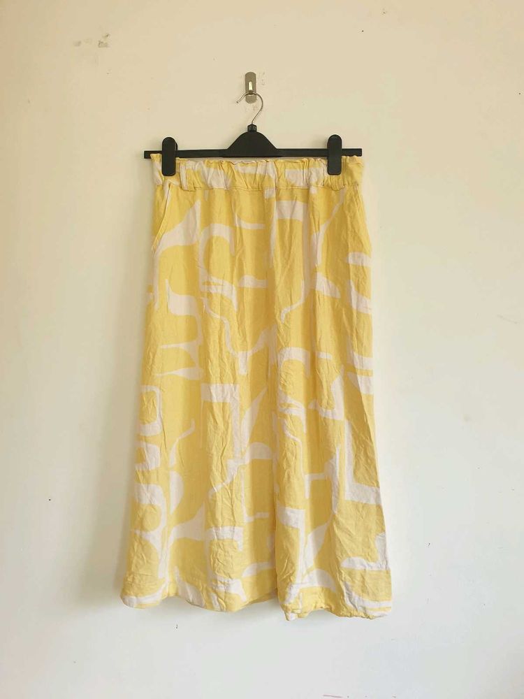 Lemon Sorbet Artistic A-Line Skirt