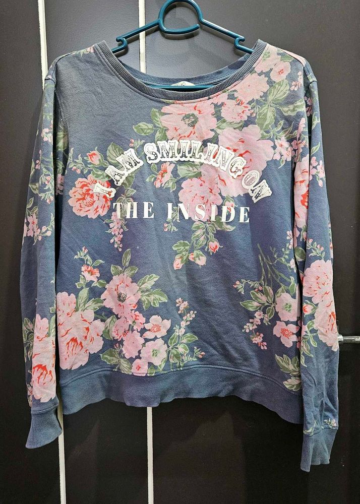 Floral Print Sweatshirt