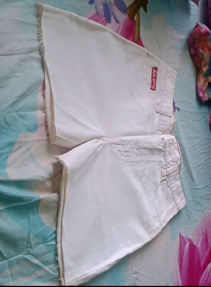 White Shorts