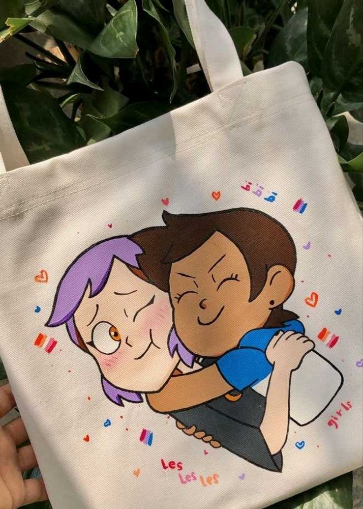 Custom Hand-Painted Tote Bag