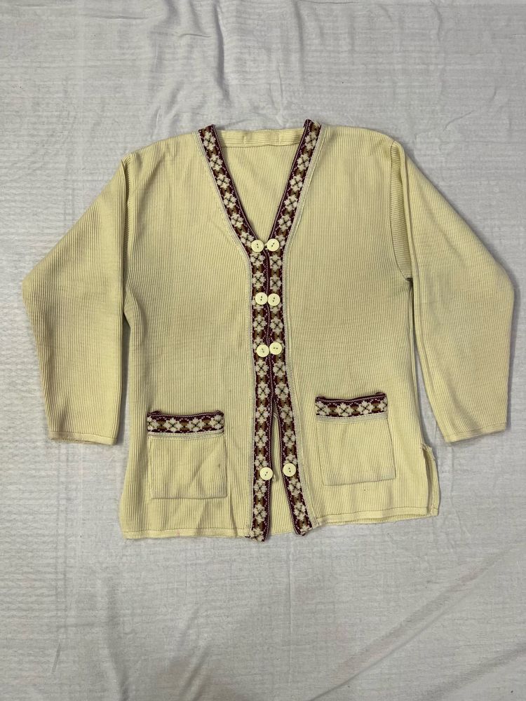 Cream Knit Cardigan