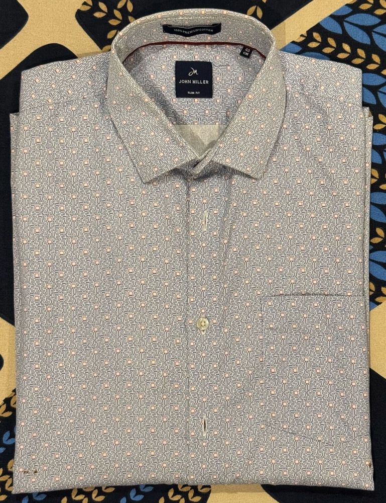 John Miller Men's Slim Fit Shirt