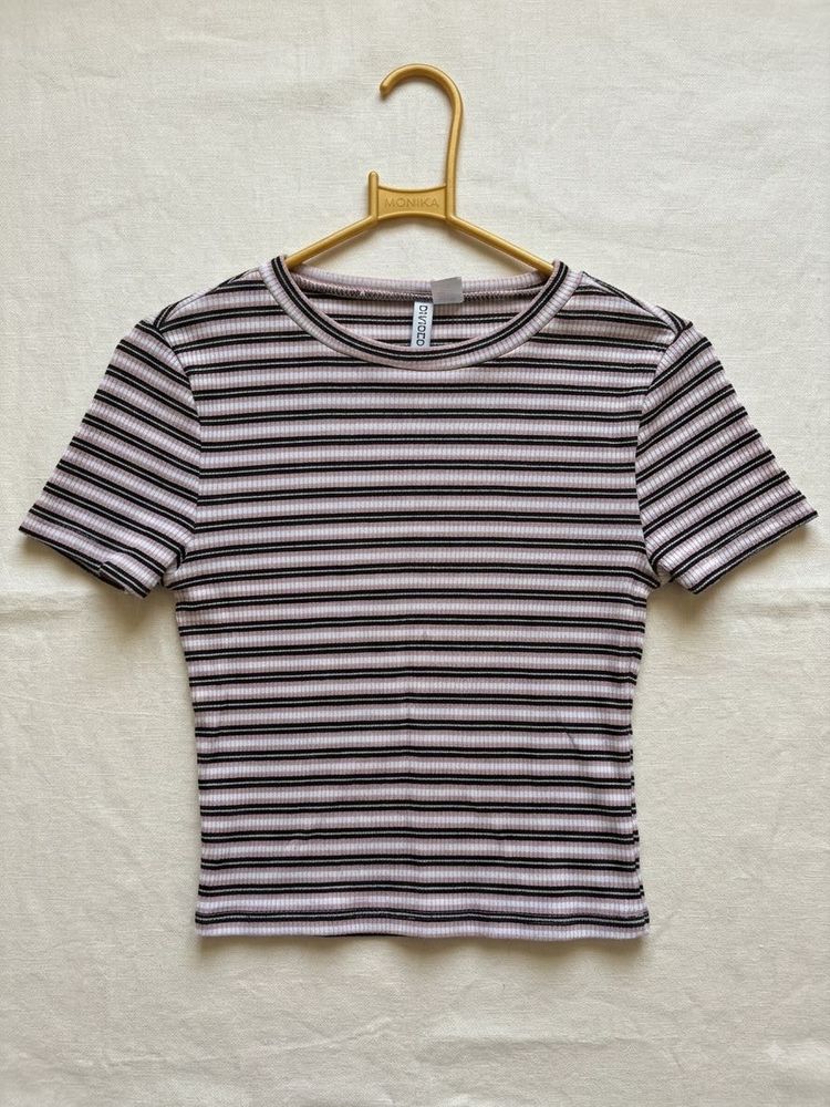 Striped Cropped Top