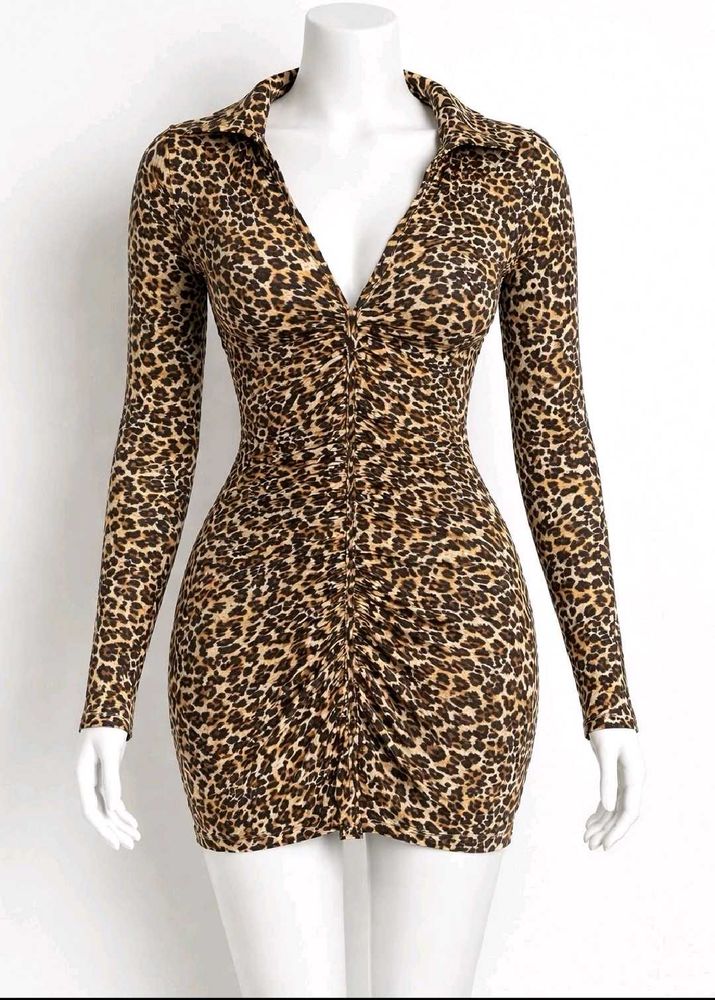 Animal Print Mini Dress