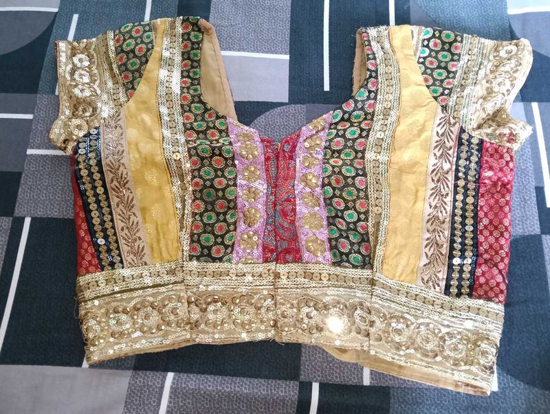 Embroidered Patchwork Blouse