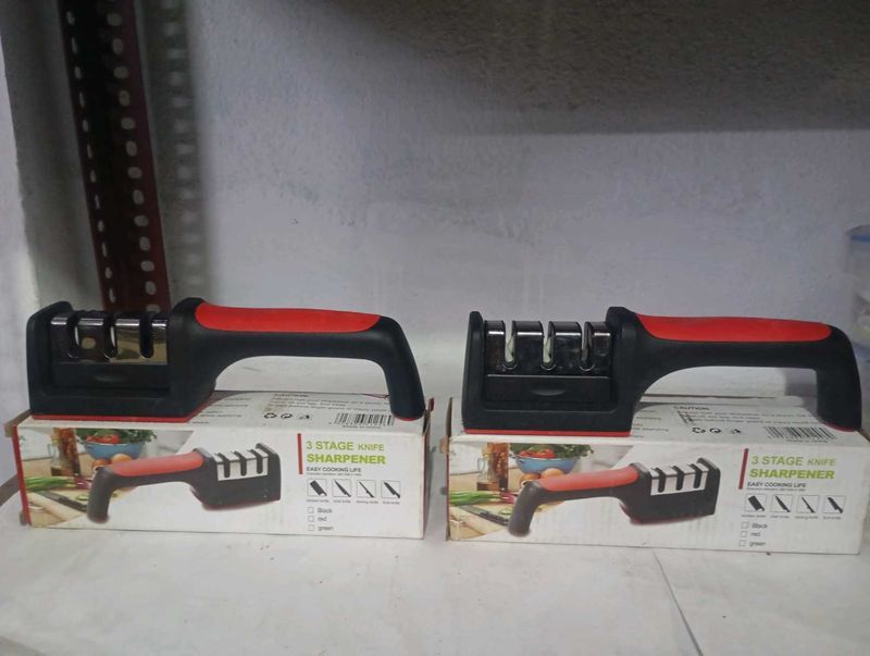 2 Pieces Three Stage Knife Sharpener