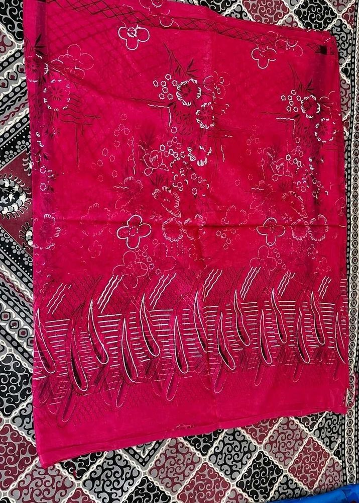 💕 Beautiful Pink Floral dress material
