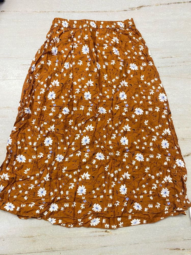 Floral Print Skirt