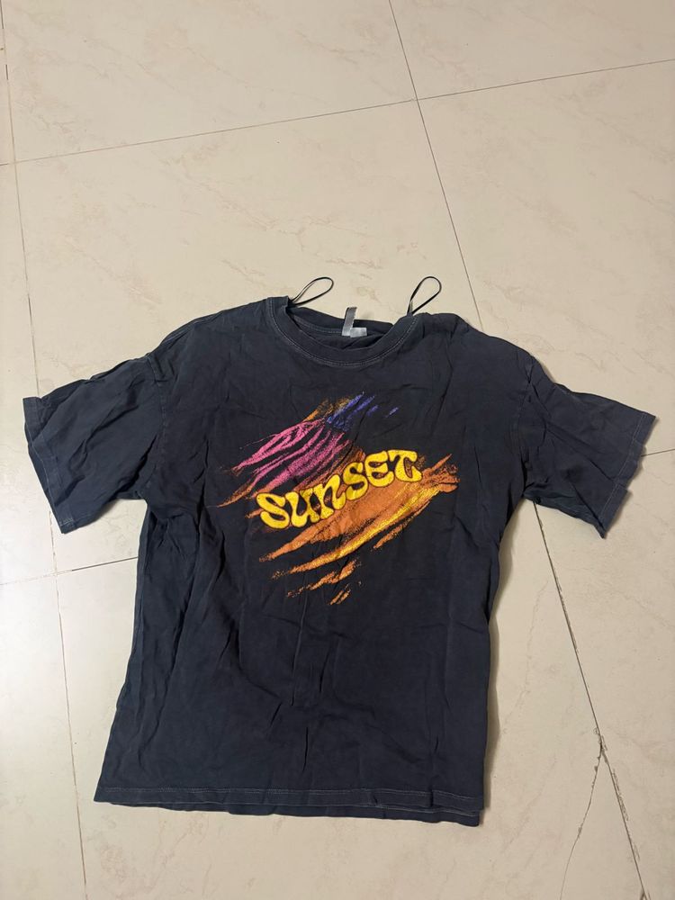 Vintage Sunset Graphic T-Shirt