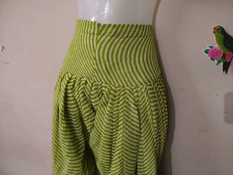 Green Striped Salwar