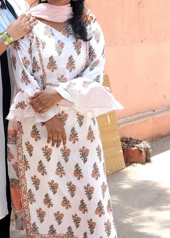 Designer Kurta with Floral Print