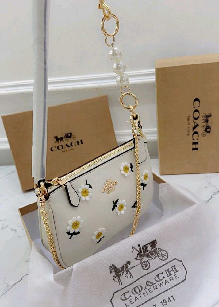 Coach Floral Applique Bag