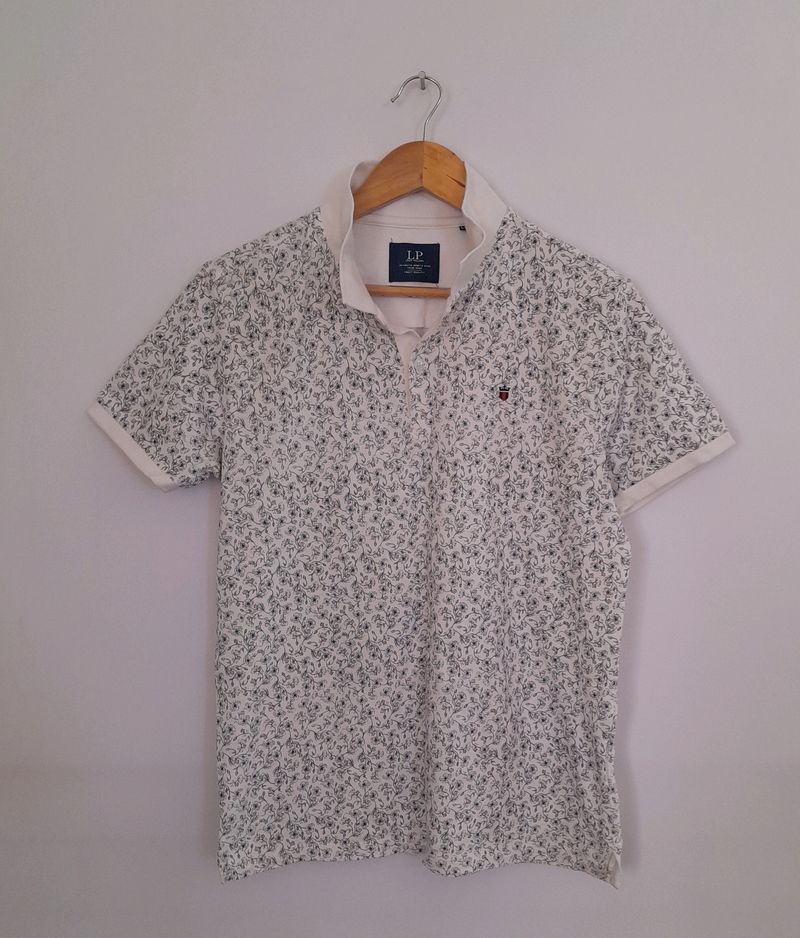 Off White Printed T-Shirt (Men's)