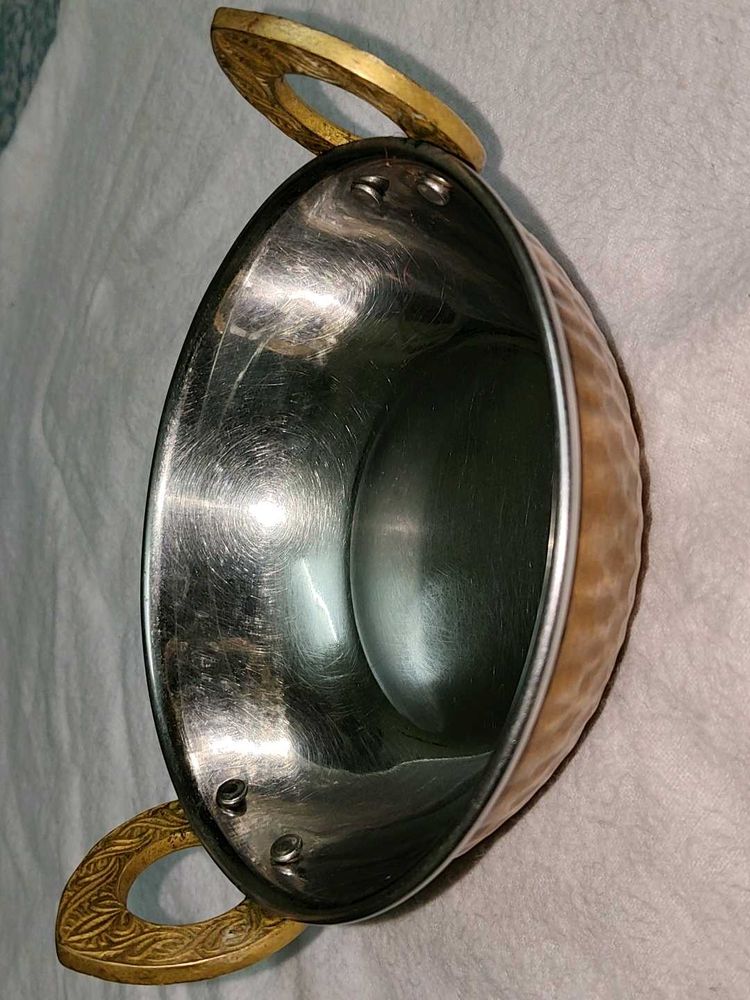 Hammered Copper Serving Bowl