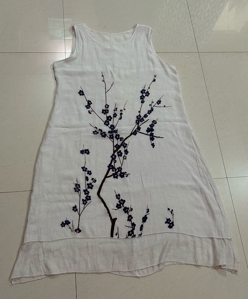 White Floral Dress