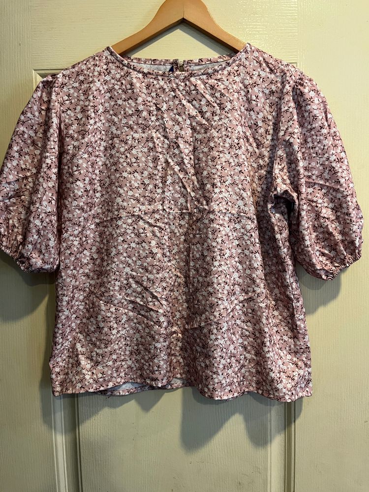 Floral Peach Colour Top