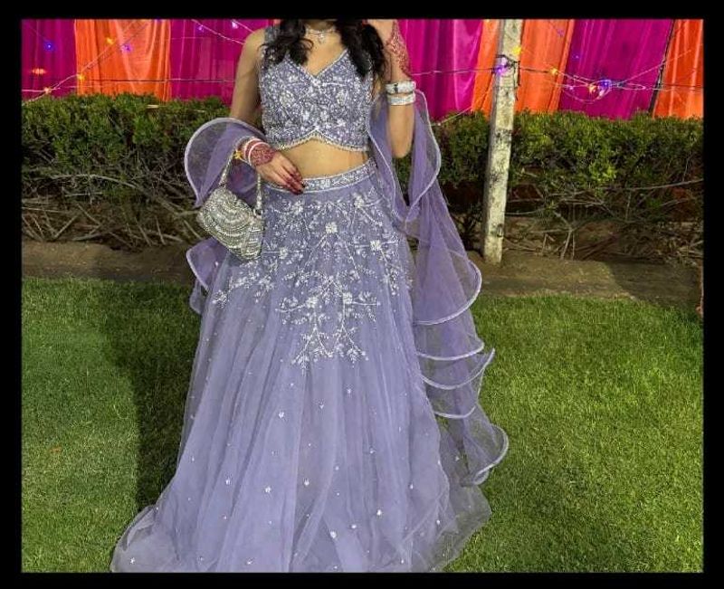 Beautiful Lavender Lehenga( Fixed price )