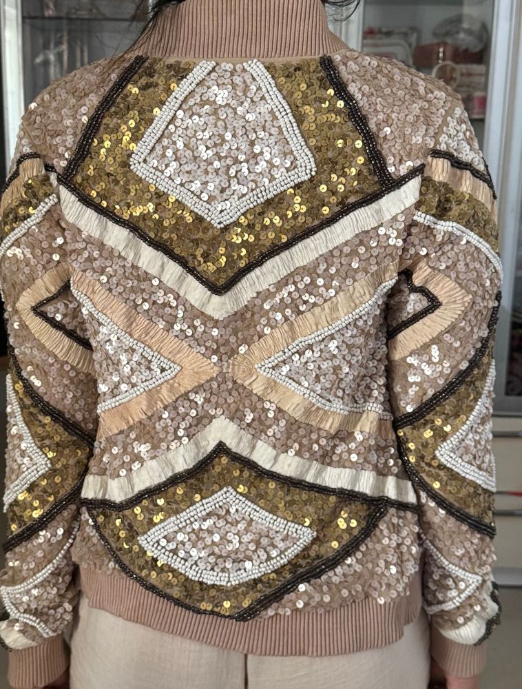 Sparkling Sequin Embellished Jacket