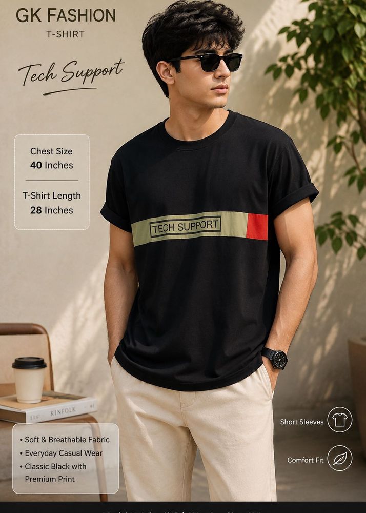 Black Graphic Tee