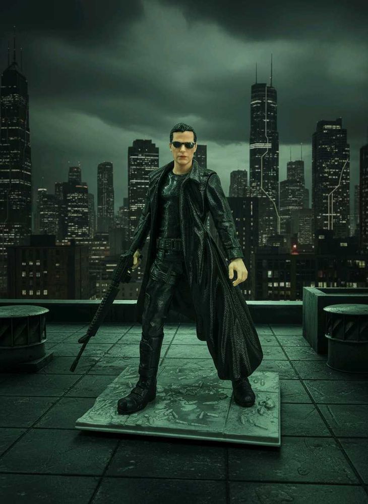 The Matrix Neo Action Figure 3d printed