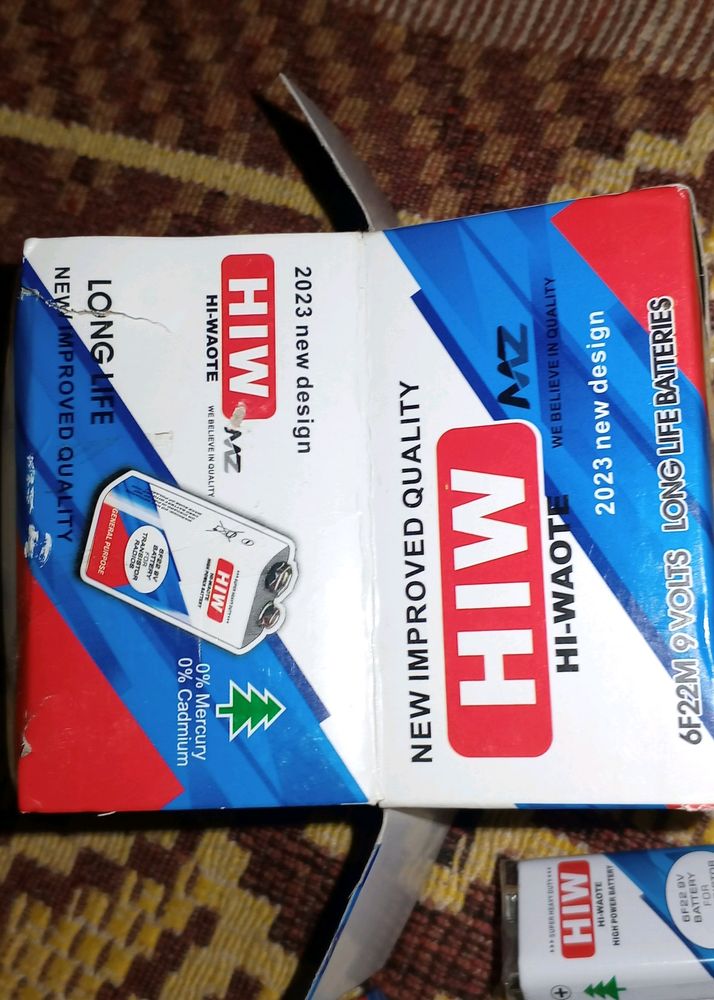 10 Pcs 9v Battery HIW