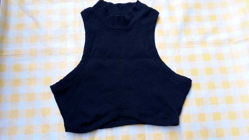 Glassons Ribbed High Neck Top