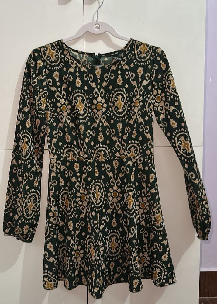 Boho Print Mini Dress
