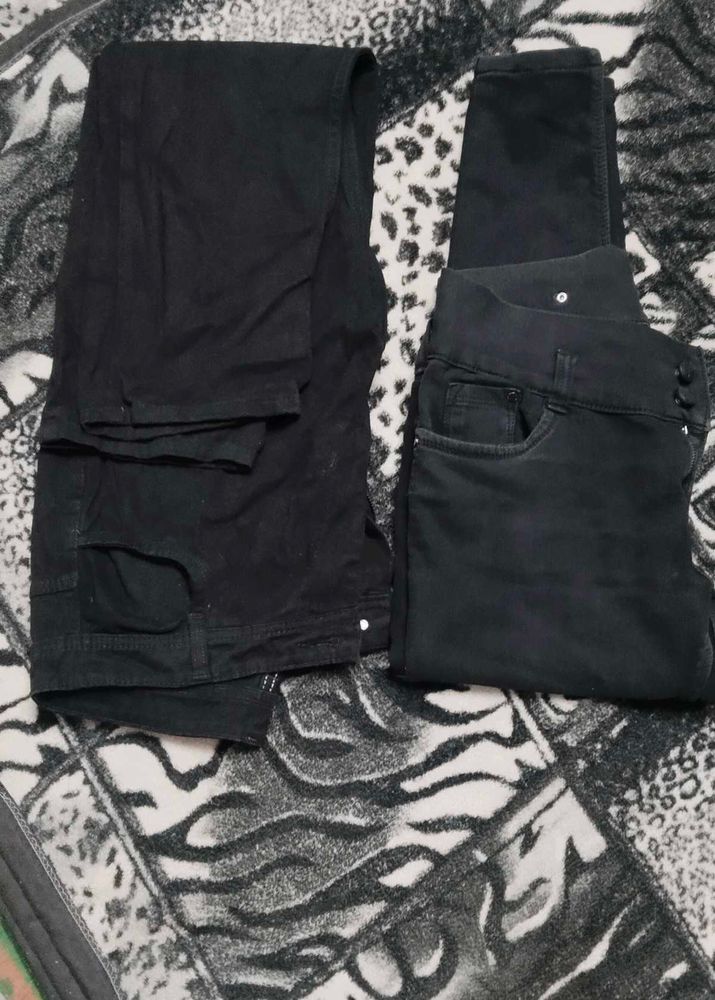 Women's Dark Wash High-Waisted Jeans,used item