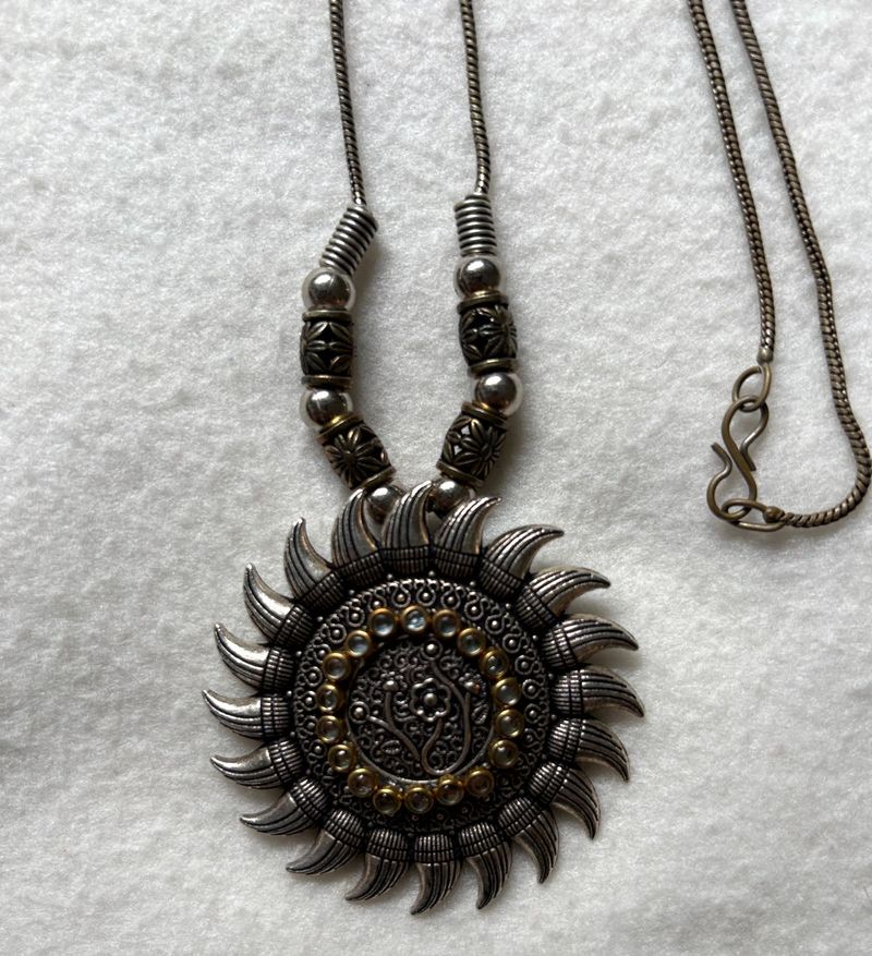 Boho Sun Pendant Necklace