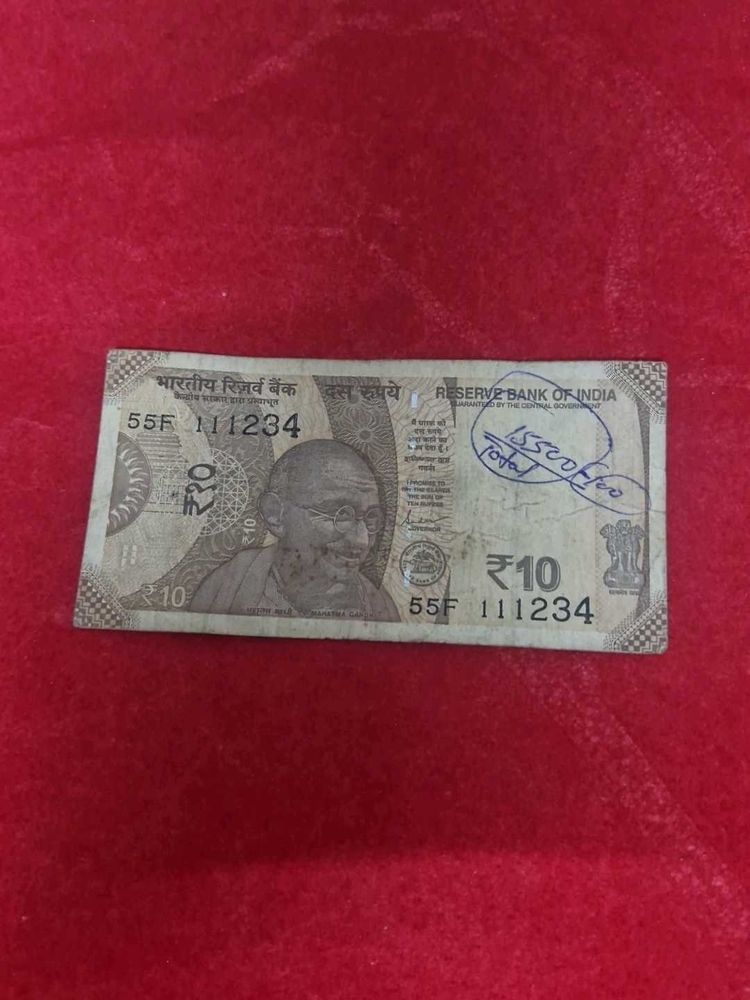 Rare 10 Rupee Banknote 111234