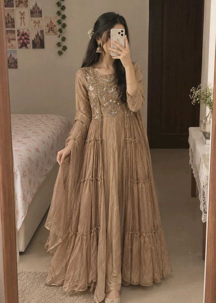 Elegant Embellished Tiered Gown