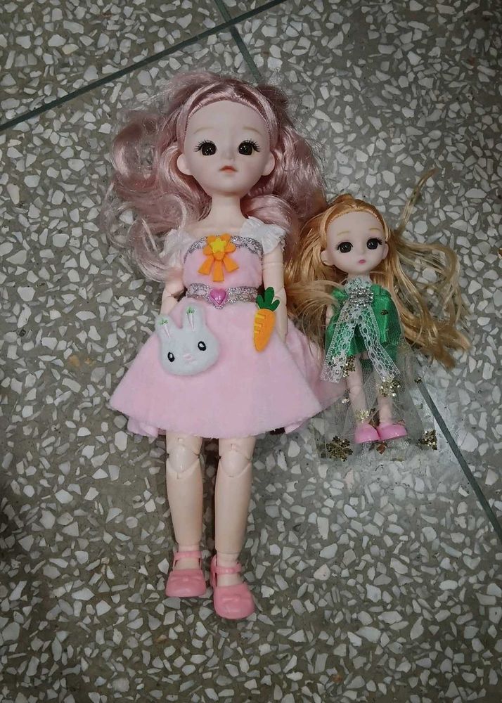 cute dolls set movable joints 3d eyes