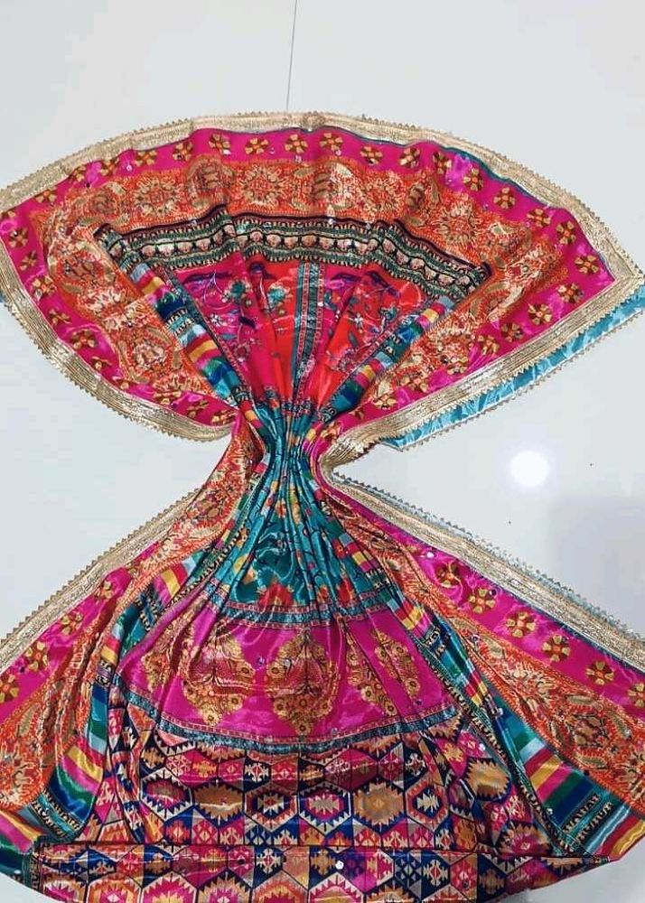 Vibrant Printed Dupatta with Lace Trim