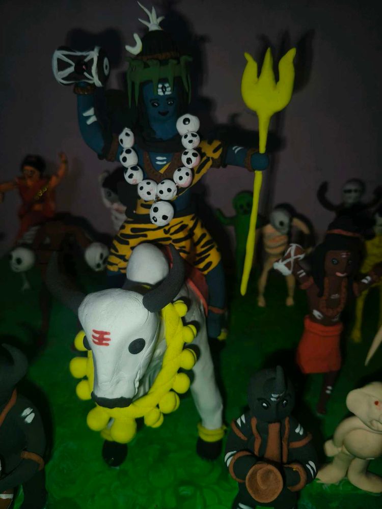 Bholenath ki barat clay miniatures