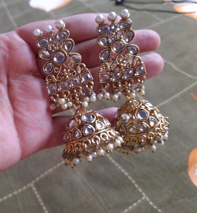 BRIDAL KUNDAN EARRING ✨️